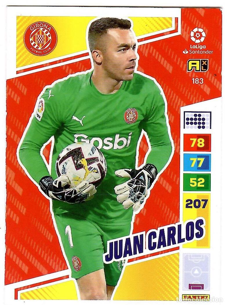 Cromos de f&uacute;tbol: Juan Carlos (Girona), n&ordm; 183: Cromo del album de futbol Adrenalyn 2022-23