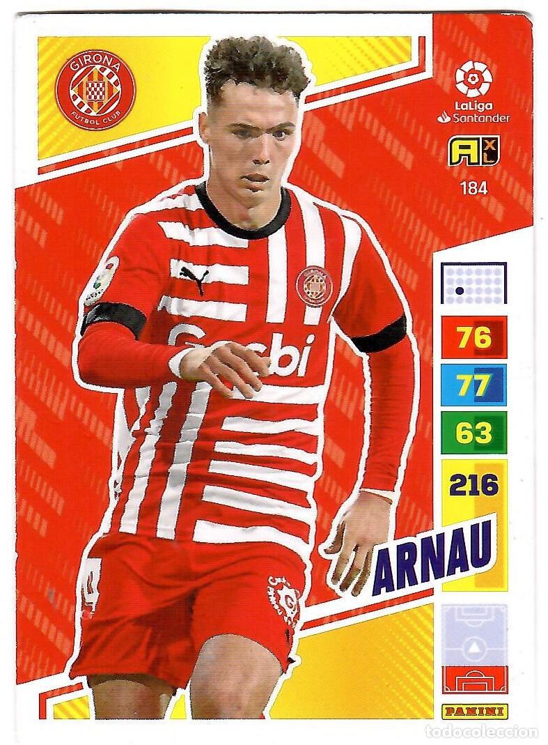 Cromos de f&uacute;tbol: Arnau (Girona), n&ordm; 184: Cromo del album de futbol Adrenalyn 2022-23