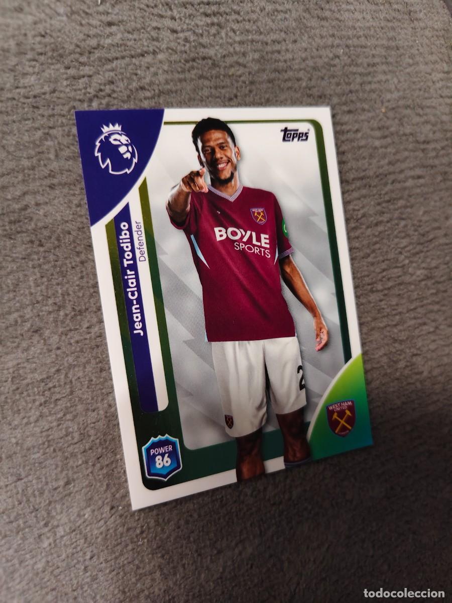 Cromos de f&uacute;tbol: 273 PREMIER LEAGUE 2025 26 JEAN-CLAIR TODIBO WEST HAM TOPPS 25 2026 TRADING CARDS AAL