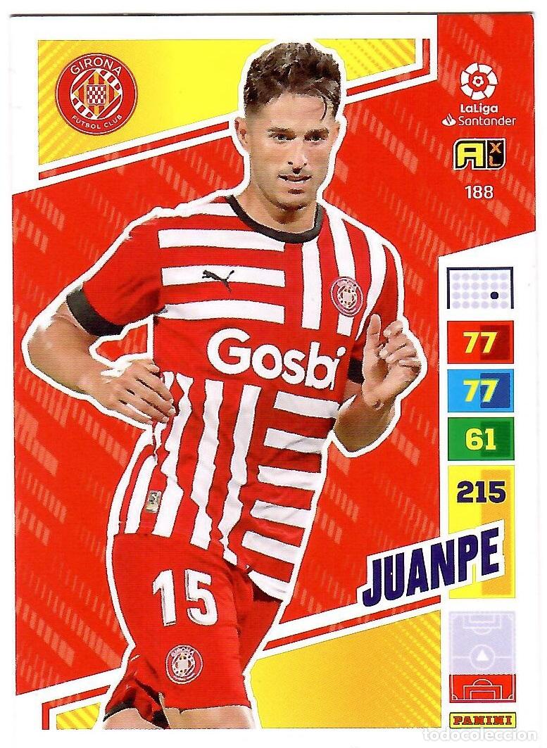 Cromos de f&uacute;tbol: Juanpe (Girona), n&ordm; 188: Cromo del album de futbol Adrenalyn 2022-23