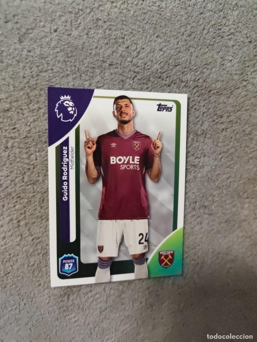 Cromos de f&uacute;tbol: 280 PREMIER LEAGUE 2025 26 GUIDO RODR&Iacute;GUEZ WEST HAM TOPPS 25 2026 TRADING CARDS AAL