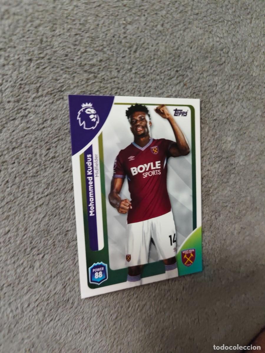 Cromos de f&uacute;tbol: 281 PREMIER LEAGUE 2025 26 MOHAMMED KUDUS WEST HAM TOPPS 25 2026 TRADING CARDS AAL