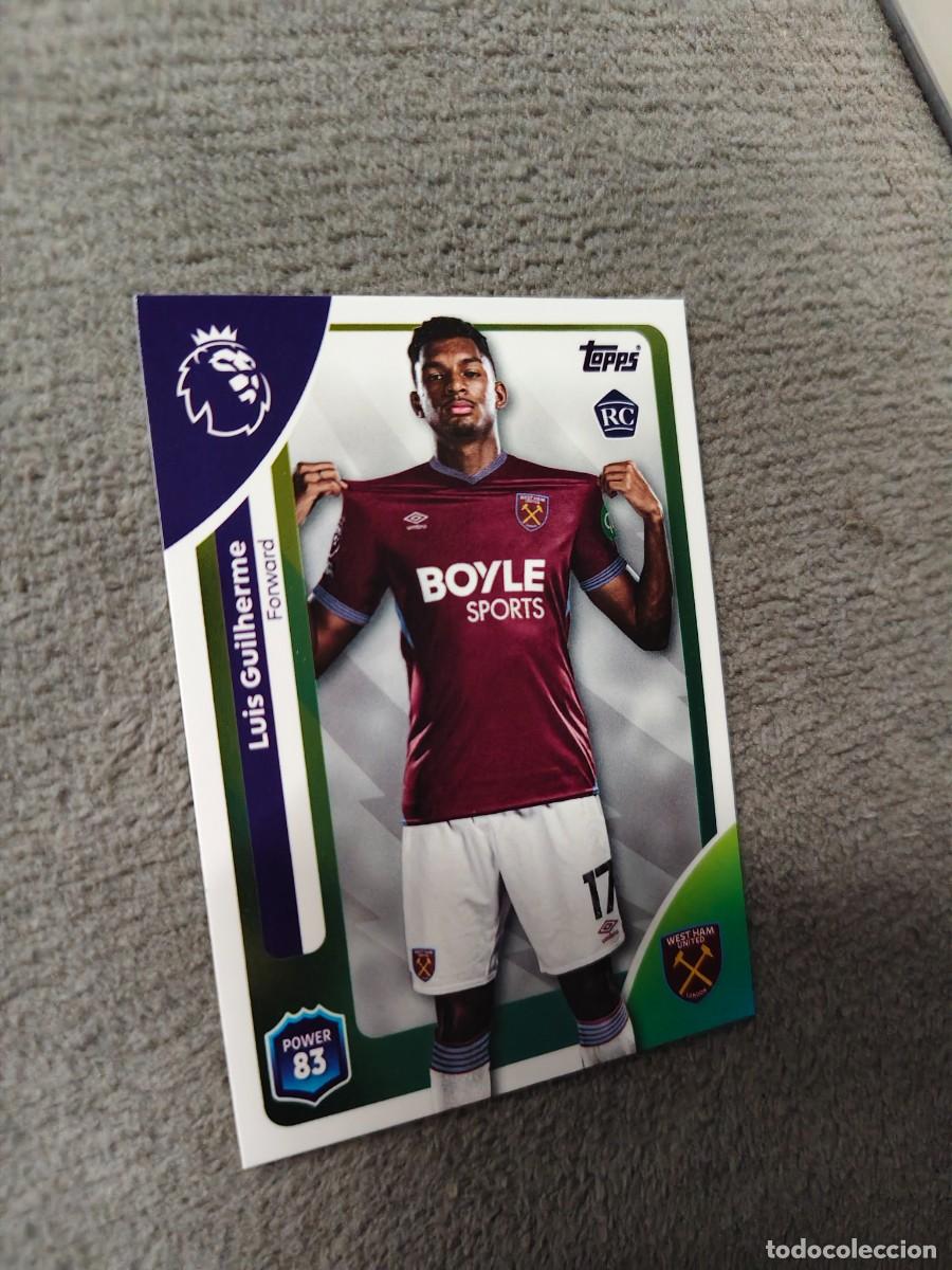 Cromos de f&uacute;tbol: 285 PREMIER LEAGUE 2025 26 LUIS GUILHERME ROOKIE WEST HAM TOPPS 25 2026 TRADING CARDS AAL