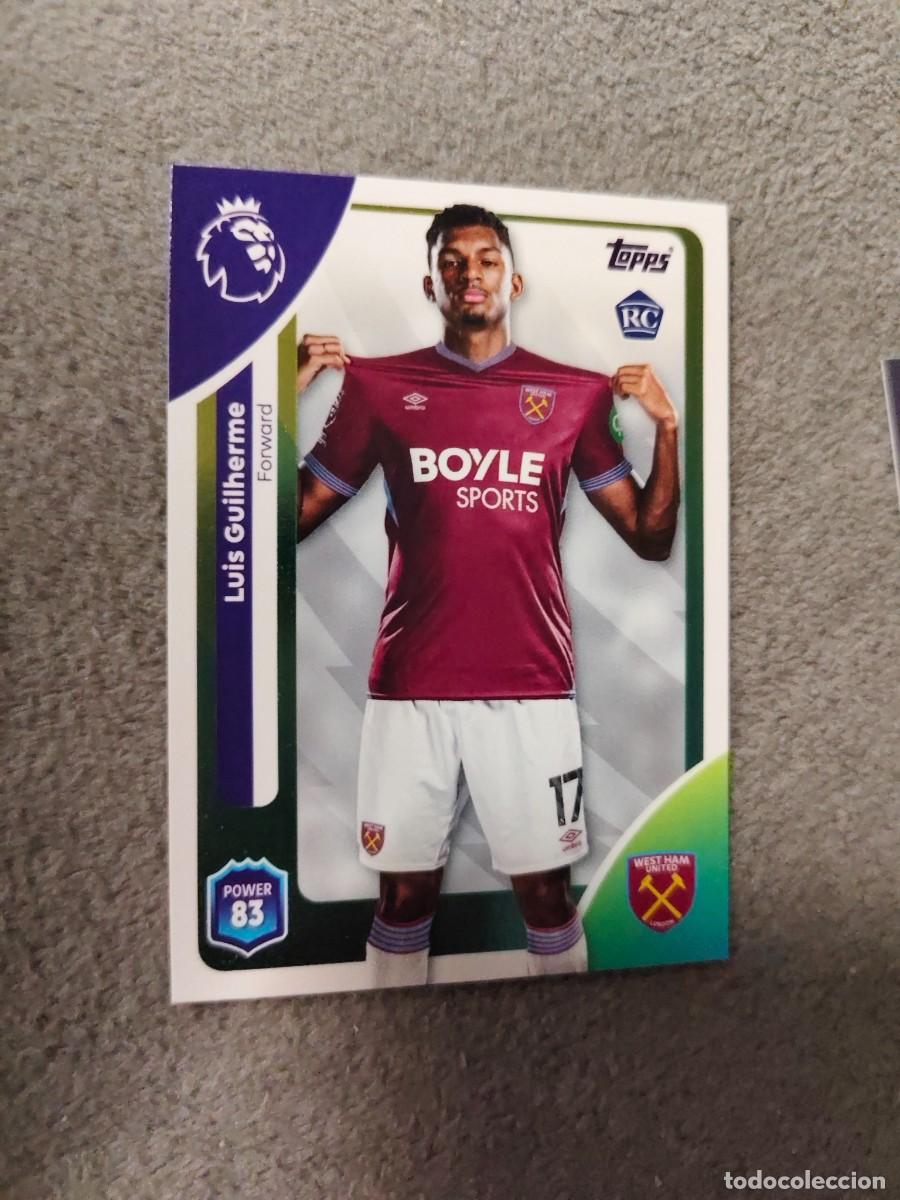 Cromos de f&uacute;tbol: 285 PREMIER LEAGUE 2025 26 LUIS GUILHERME ROOKIE WEST HAM TOPPS 25 2026 TRADING CARDS AAL