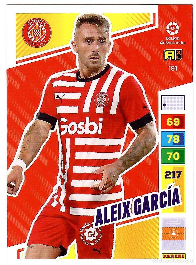Cromos de f&uacute;tbol: Aleix Garcia (Girona), n&ordm; 191: Cromo del album de futbol Adrenalyn 2022-23