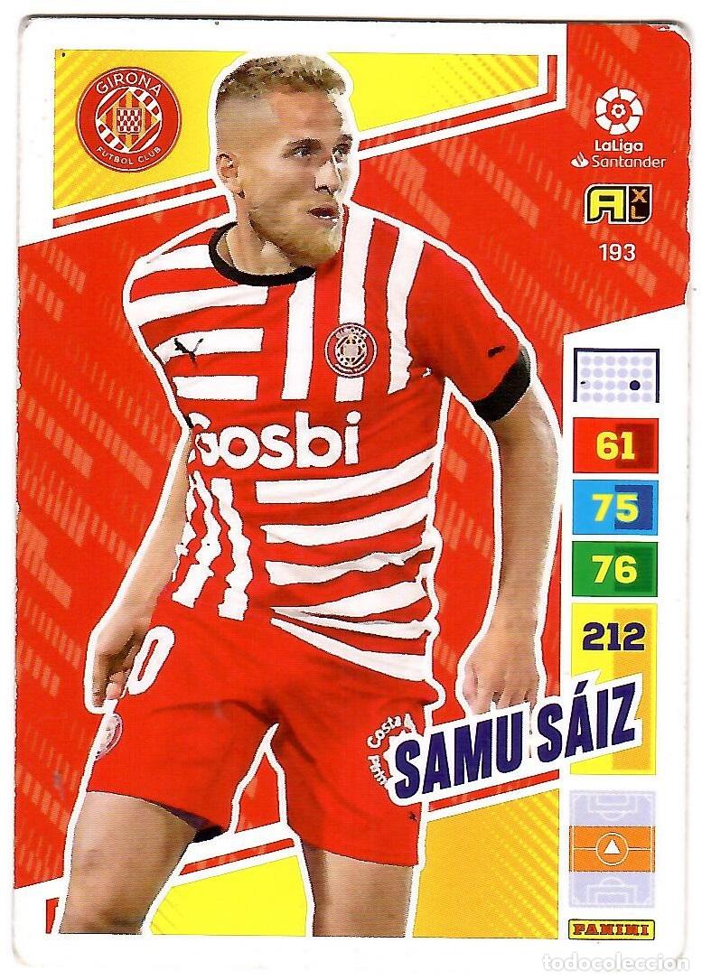 Cromos de f&uacute;tbol: Samu Saiz (Girona), n&ordm; 193: Cromo del album de futbol Adrenalyn 2022-23