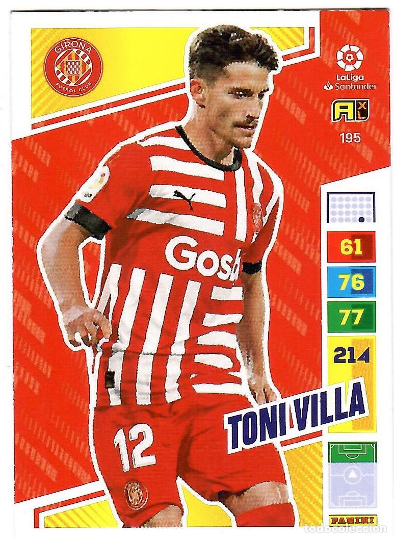 Cromos de f&uacute;tbol: Toni Villa (Girona), n&ordm; 195: Cromo del album de futbol Adrenalyn 2022-23