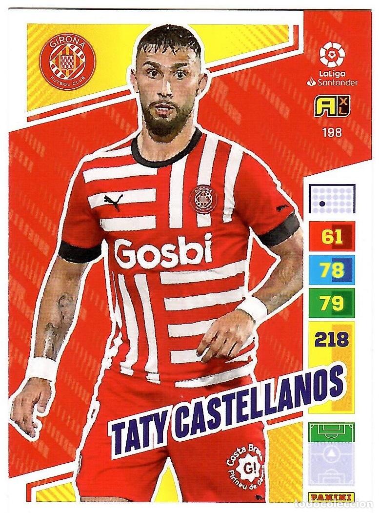 Cromos de f&uacute;tbol: Taty Castellanos (Girona), n&ordm; 198: Cromo del album de futbol Adrenalyn 2022-23