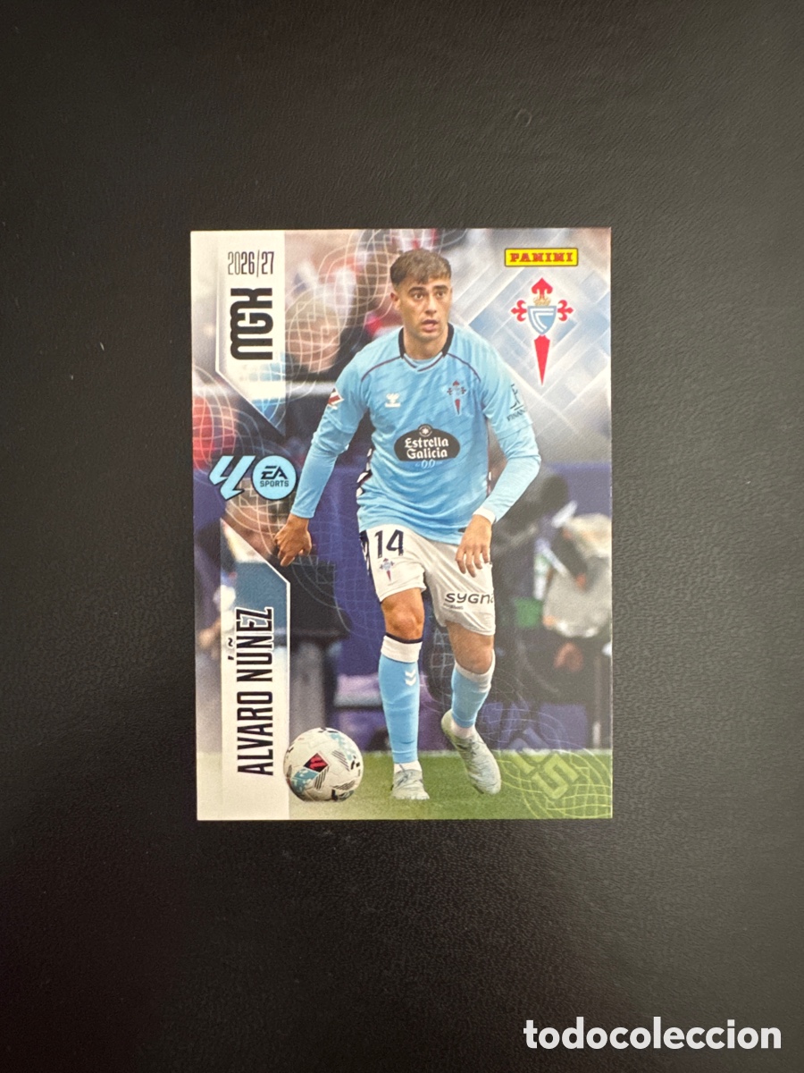 Cromos de f&uacute;tbol: &Aacute;LVARO NU&Ntilde;EZ CELTA DE VIGO NUMERO 113 MEGACRACKS 2026 2027