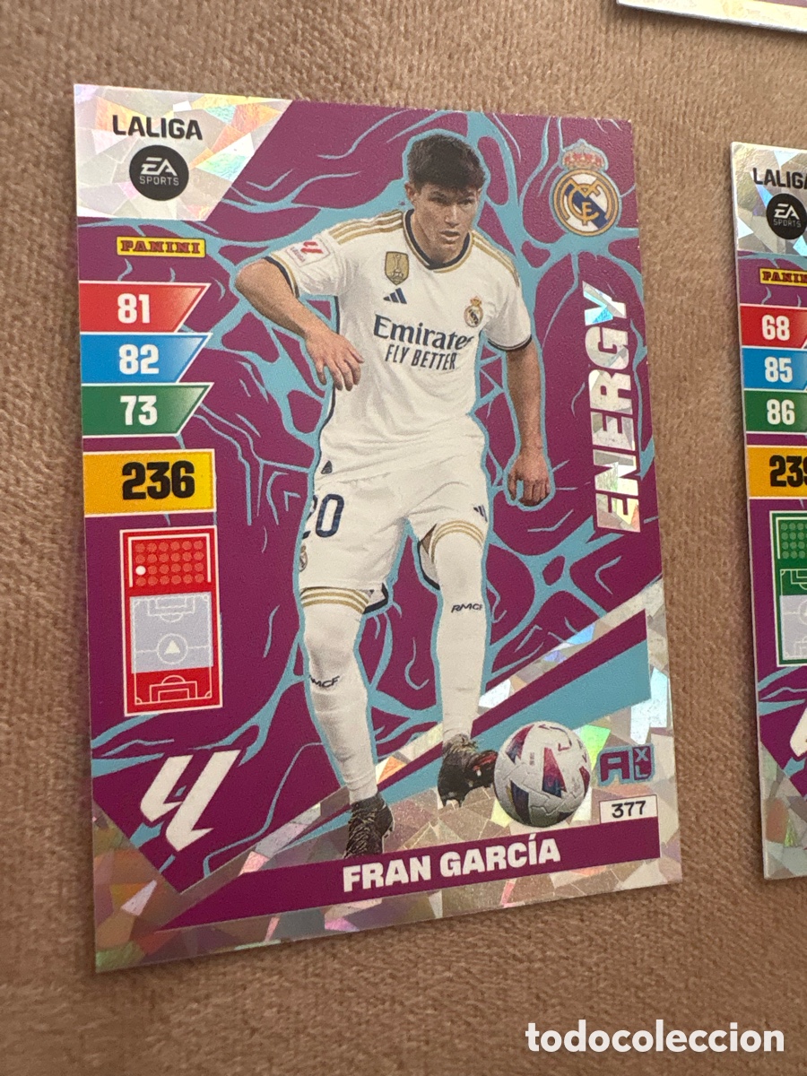 Figurine di Calcio: N&ordm; 377 Fran Garc&iacute;a Energy Real Madrid CF Adrenalyn XL 23 24
