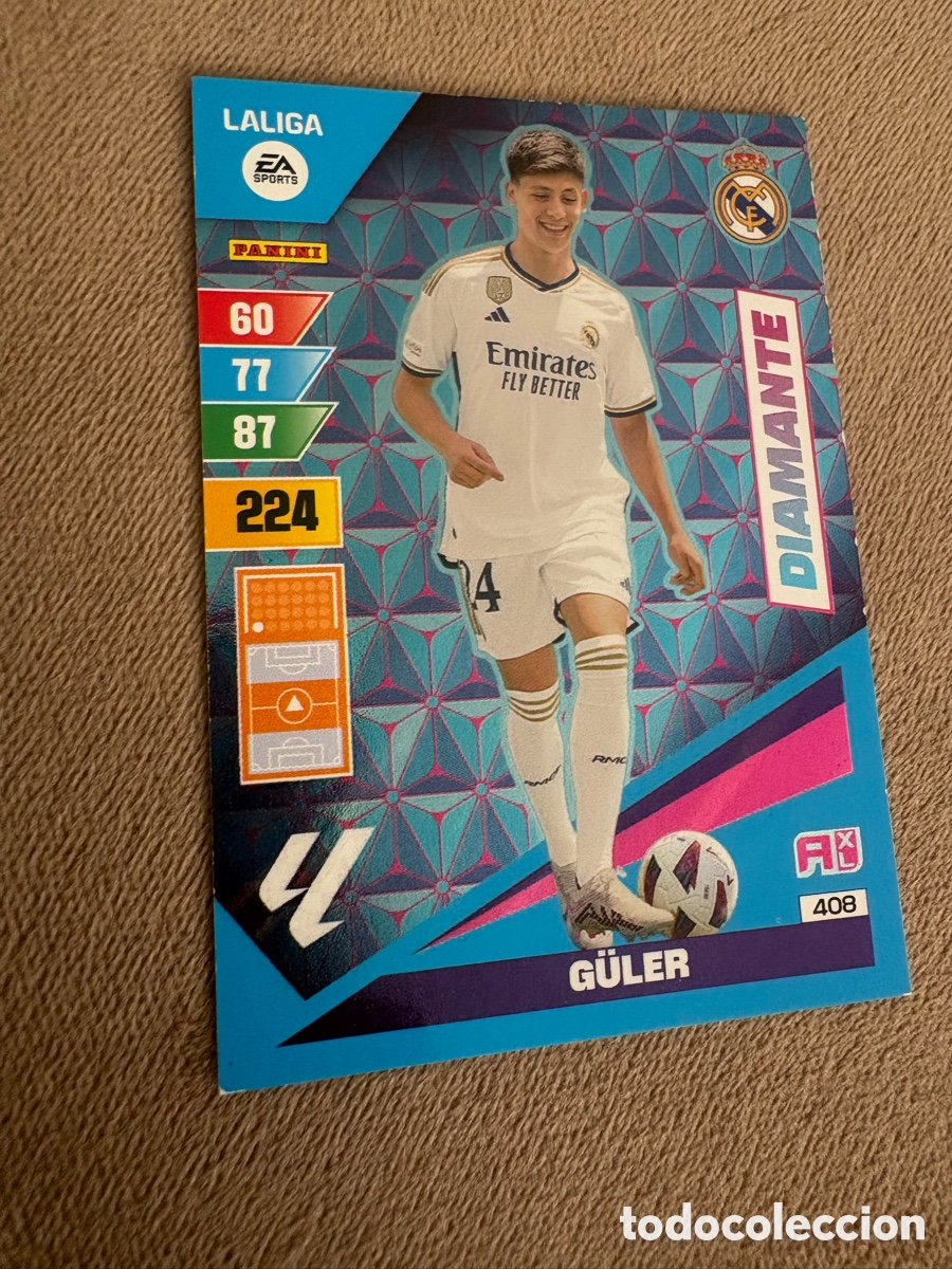 Cromos de f&uacute;tbol: Adrenalyn XL Diamante 408 G&Uuml;LER 2023-24 23 24