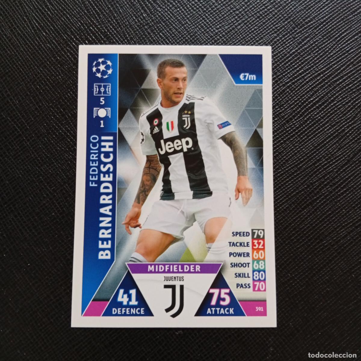 Football Stickers: 391 BERNARDESCHI JUVENTUS TOPPS MATCH ATTAX 2018 2019 FUTBOL 18 19 CROMO - (MD98/99-1) PG1