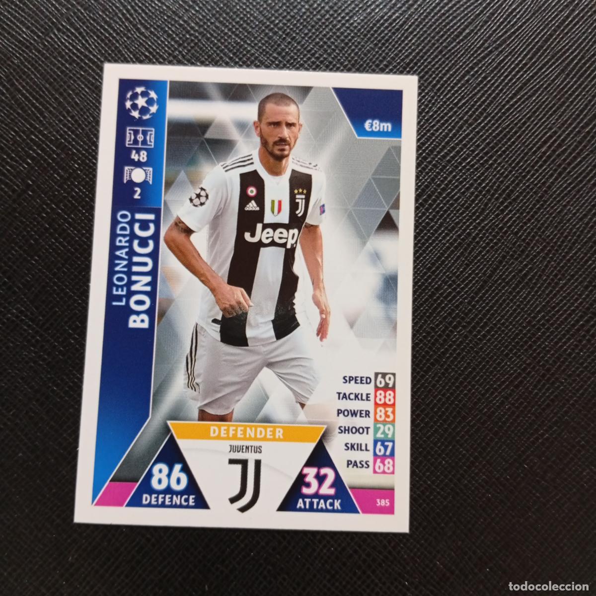 Fu&szlig;ball-Sticker: 385 BONUCCI JUVENTUS TOPPS MATCH ATTAX 2018 2019 FUTBOL 18 19 CROMO - (MD98/99-1) PG2
