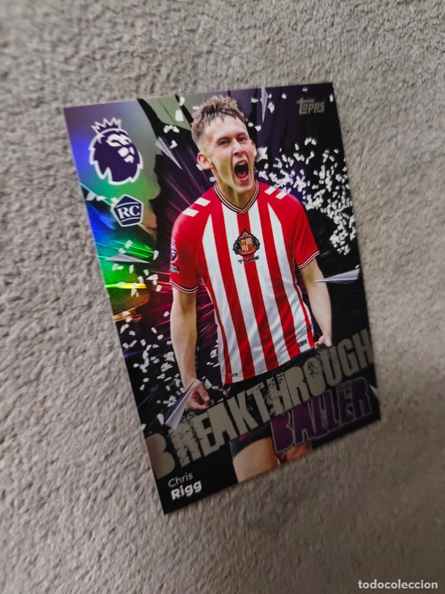 Cromos de f&uacute;tbol: 360 PREMIER LEAGUE 2025 26 RIGG SUNDERLAND BREAKTHROUGH BALLER TOPPS 25 2026 TRADING CARDS AAL