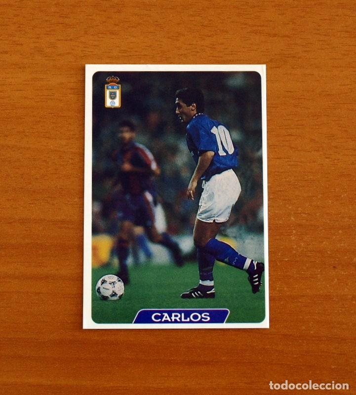 Cromos de f&uacute;tbol: Real Oviedo -N&ordm; 158 Carlos -Las Fichas de la Liga 95-96-1995-1996 -Mundicromo