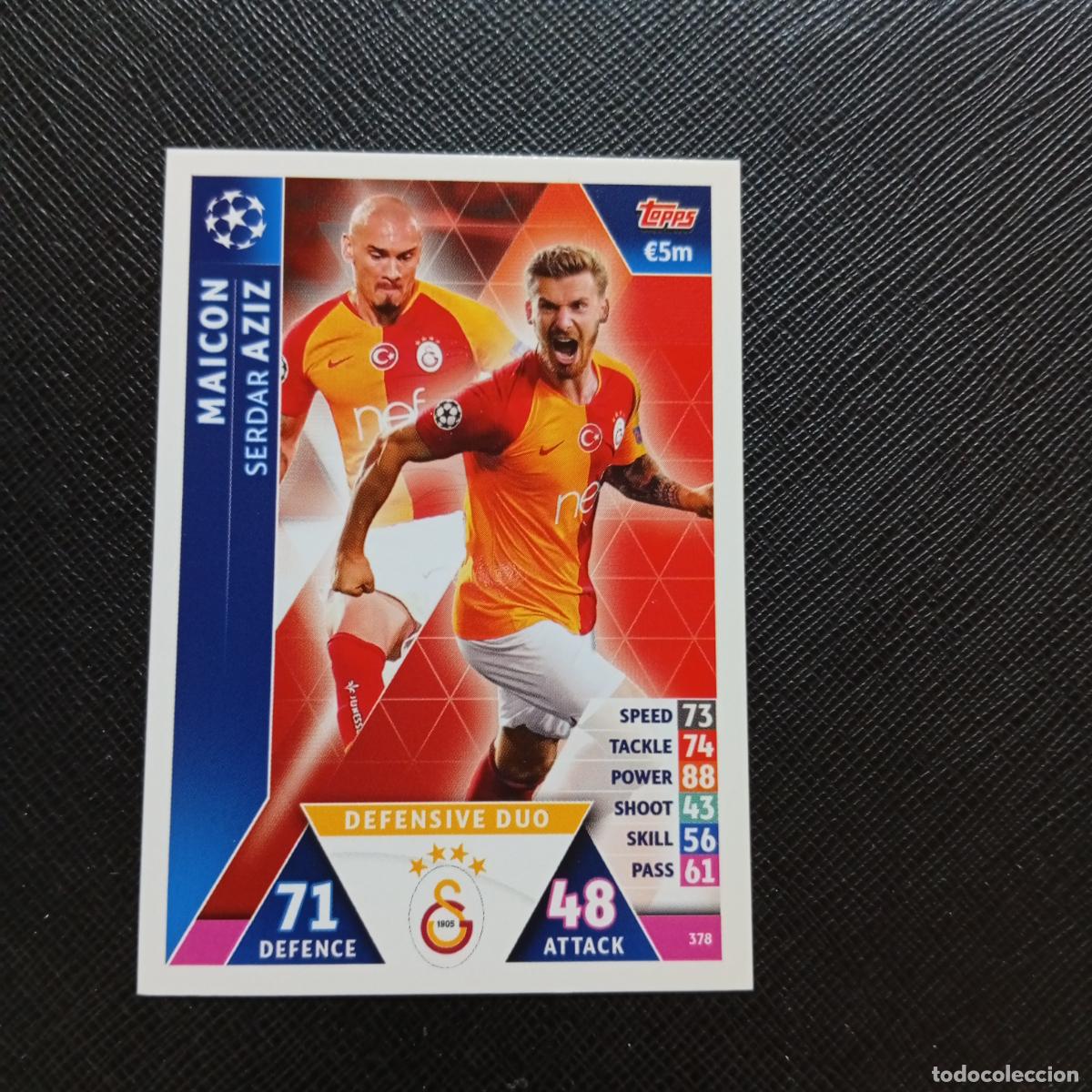 Cromos de f&uacute;tbol: 378 MAICON AZIZ GALATASARAY TOPPS MATCH ATTAX 2018 2019 FUTBOL 18 19 CROMO - (MD98/99-1) PG4