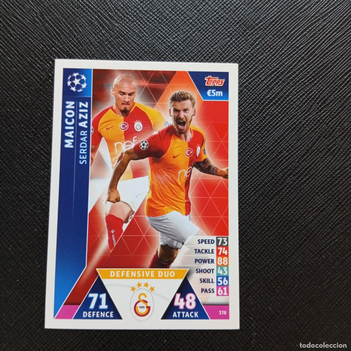 Cromos de f&uacute;tbol: 378 MAICON AZIZ GALATASARAY TOPPS MATCH ATTAX 2018 2019 FUTBOL 18 19 CROMO - (MD98/99-1) PG4