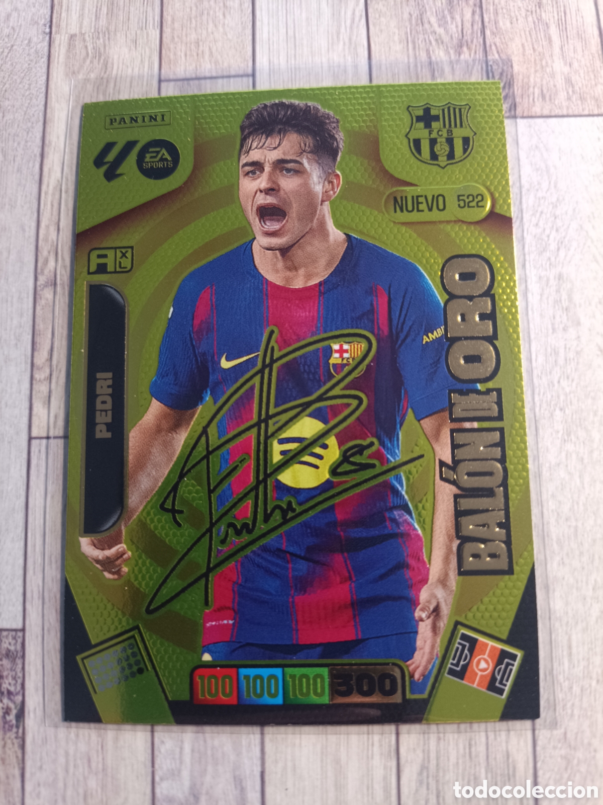 Cromos de f&uacute;tbol: 522 PEDRI BARCELONA FIRMA NUEVO BALON DE ORO ADRENALYN XL LA LIGA 2025 2026 PANINI 25 26