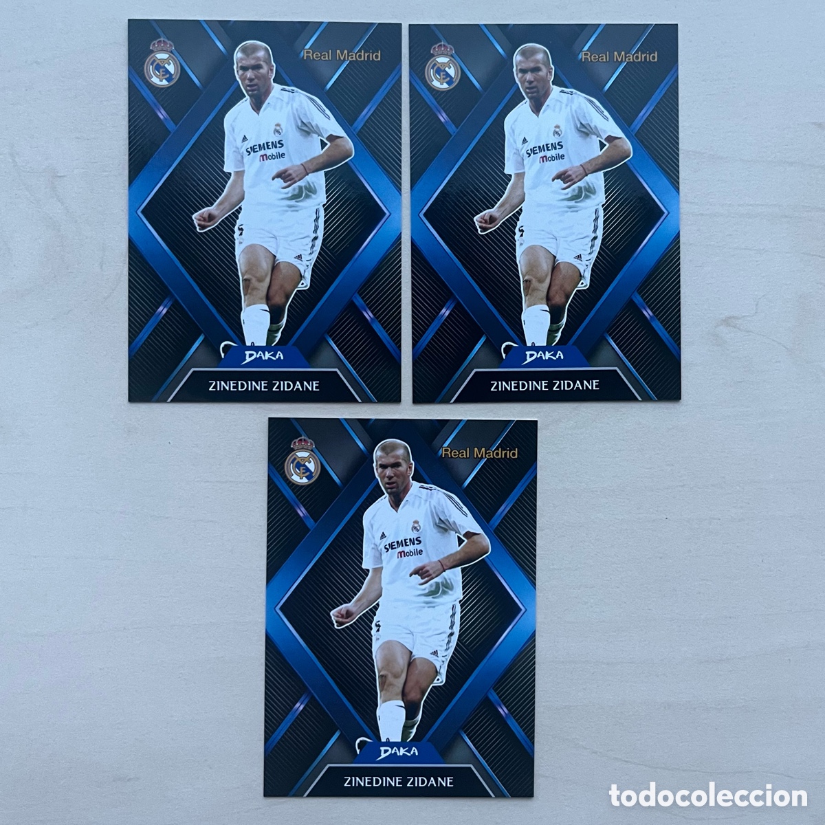 Cromos de f&uacute;tbol: Lote 3 Zidane Insert Daka Real Madrid 2025-26