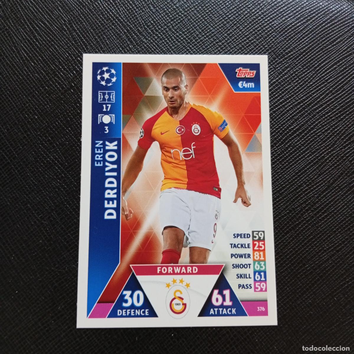Cromos de f&uacute;tbol: 376 DERDIYOK GALATASARAY TOPPS MATCH ATTAX 2018 2019 FUTBOL 18 19 CROMO - (MD98/99-1) PG5
