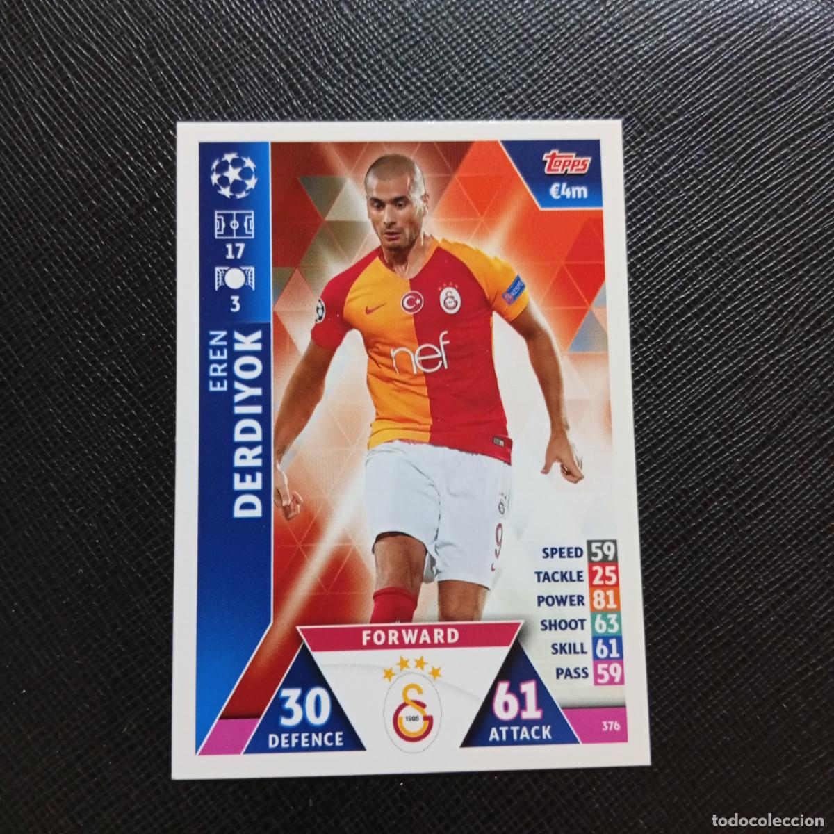 Cromos de f&uacute;tbol: 376 DERDIYOK GALATASARAY TOPPS MATCH ATTAX 2018 2019 FUTBOL 18 19 CROMO - (MD98/99-1) PG5