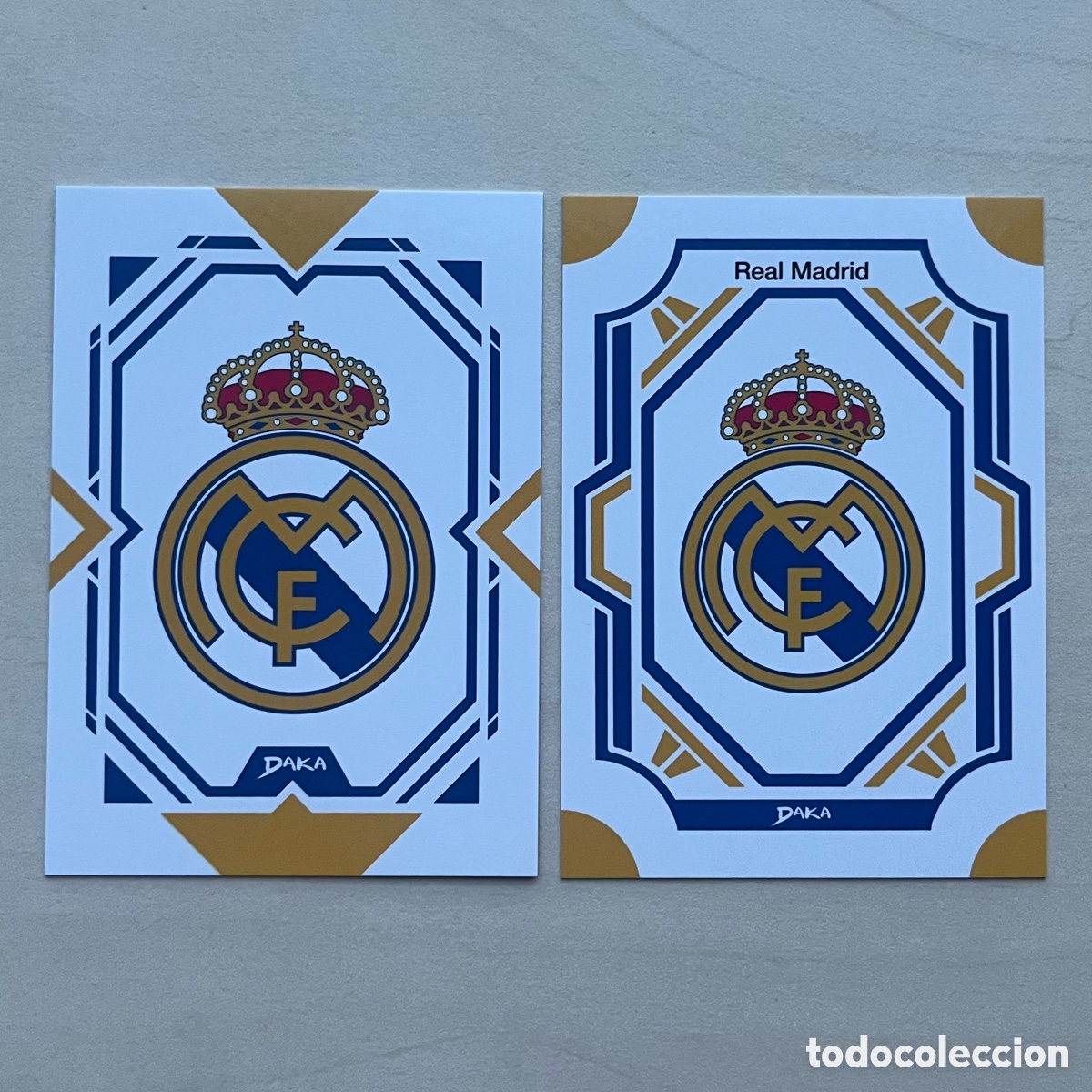 Cromos de f&uacute;tbol: Lote Escudos Real Madrid Daka 2025-26