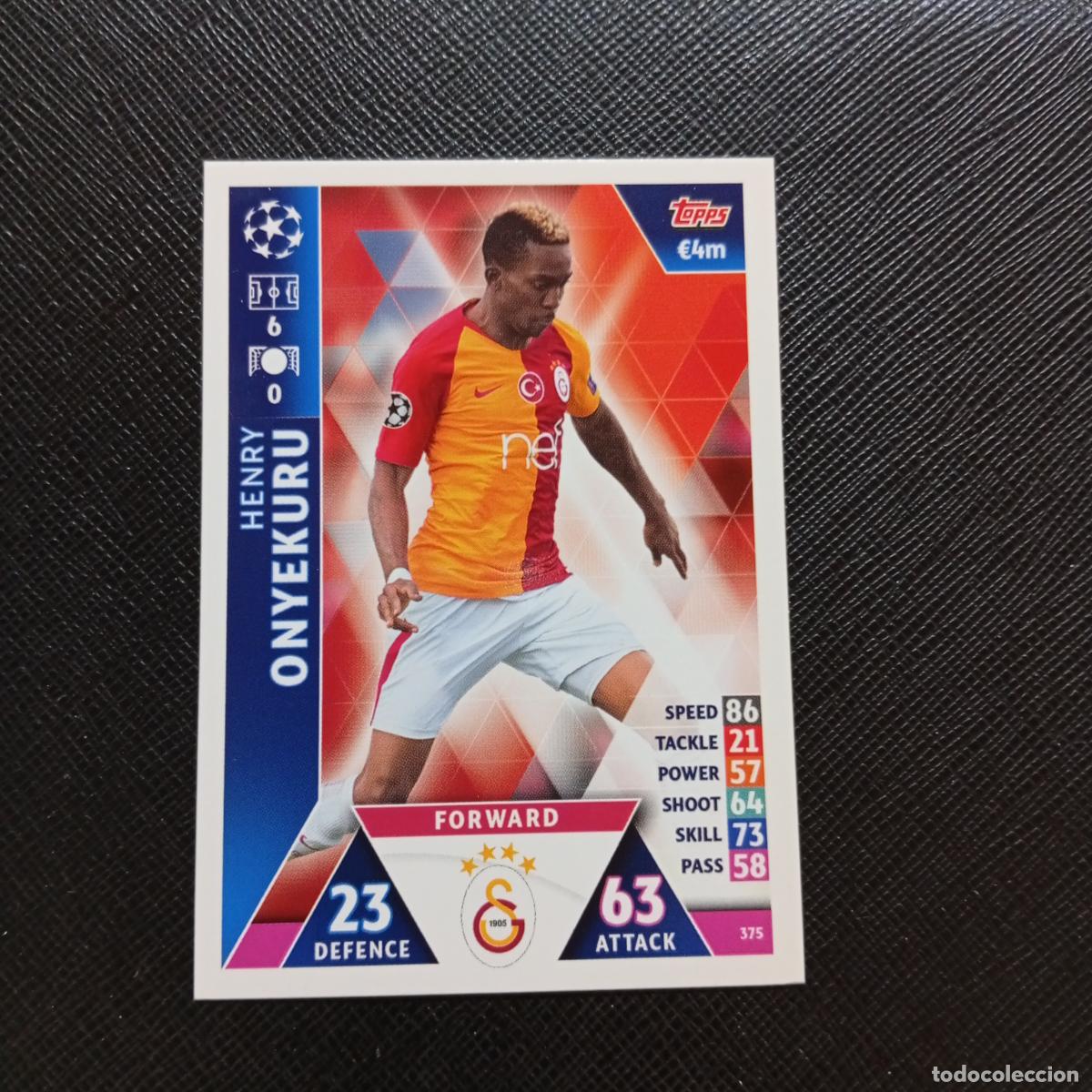 Cromos de f&uacute;tbol: 375 ONYEKURU GALATASARAY TOPPS MATCH ATTAX 2018 2019 FUTBOL 18 19 CROMO - (MD98/99-1) PG5