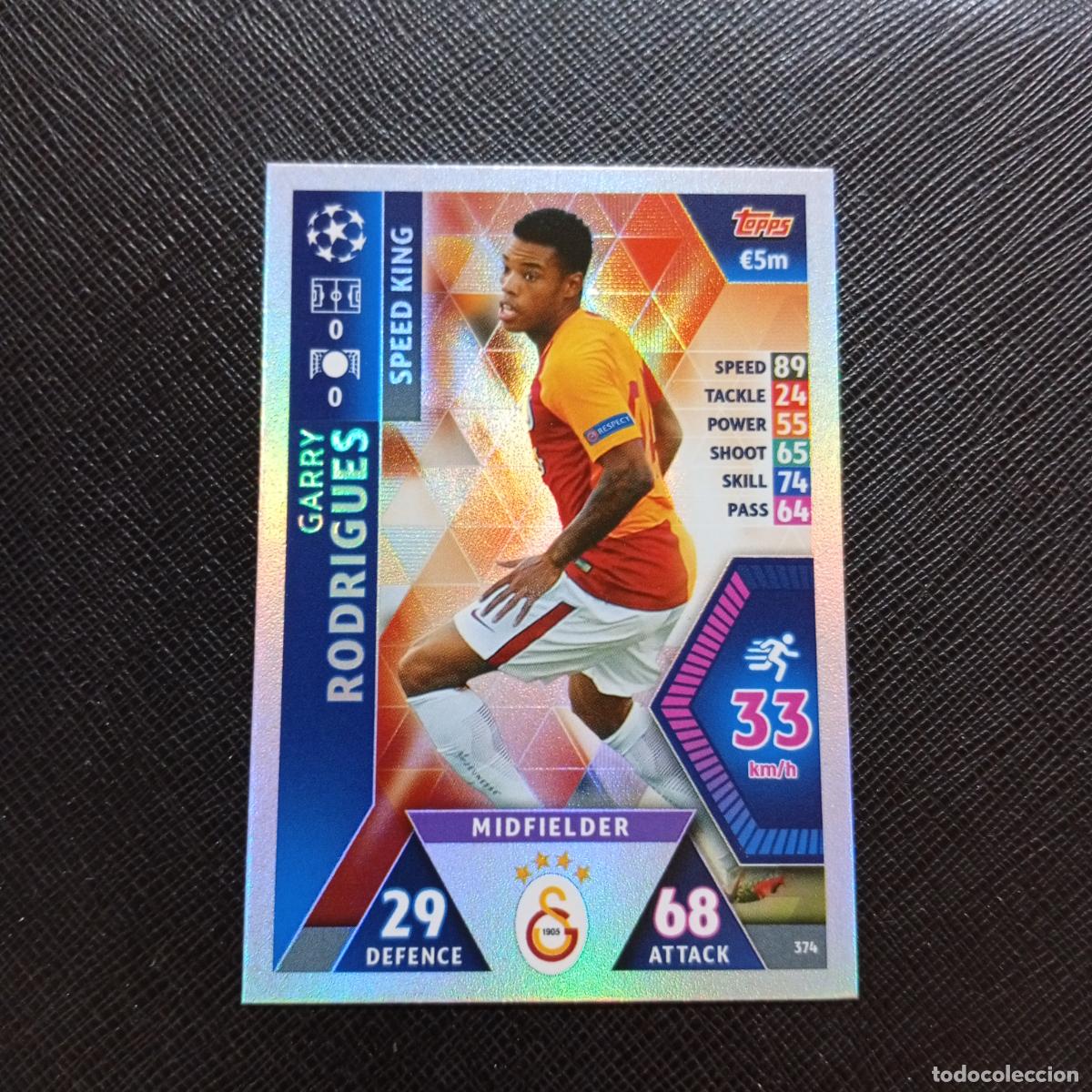 Cromos de f&uacute;tbol: 374 RODRIGUES GALATASARAY TOPPS MATCH ATTAX 2018 2019 FUTBOL 18 19 CROMO - (MD98/99-1) PG5