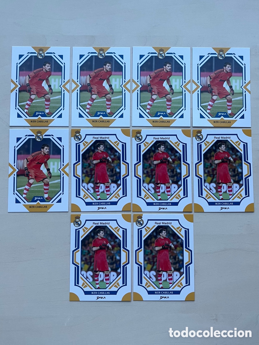 Cromos de f&uacute;tbol: Lote 10 Iker Casillas Daka Real Madrid 2025-26