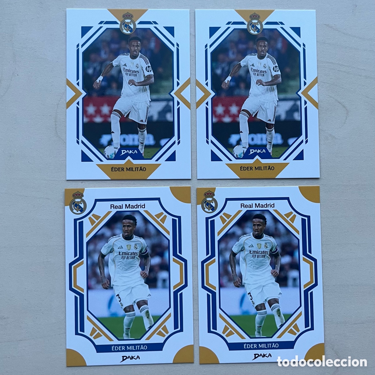 Cromos de f&uacute;tbol: Lote 4 Militao Daka Real Madrid 2025-26