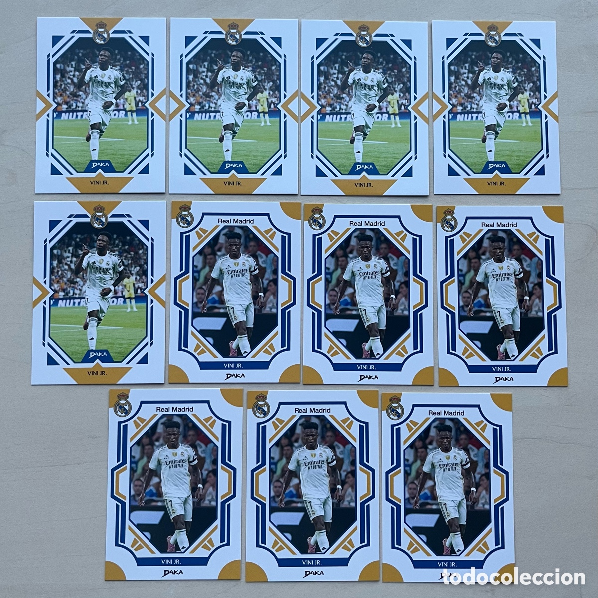 Cromos de f&uacute;tbol: Lote 11 Vinicius Jr Daka Real Madrid 2025-26