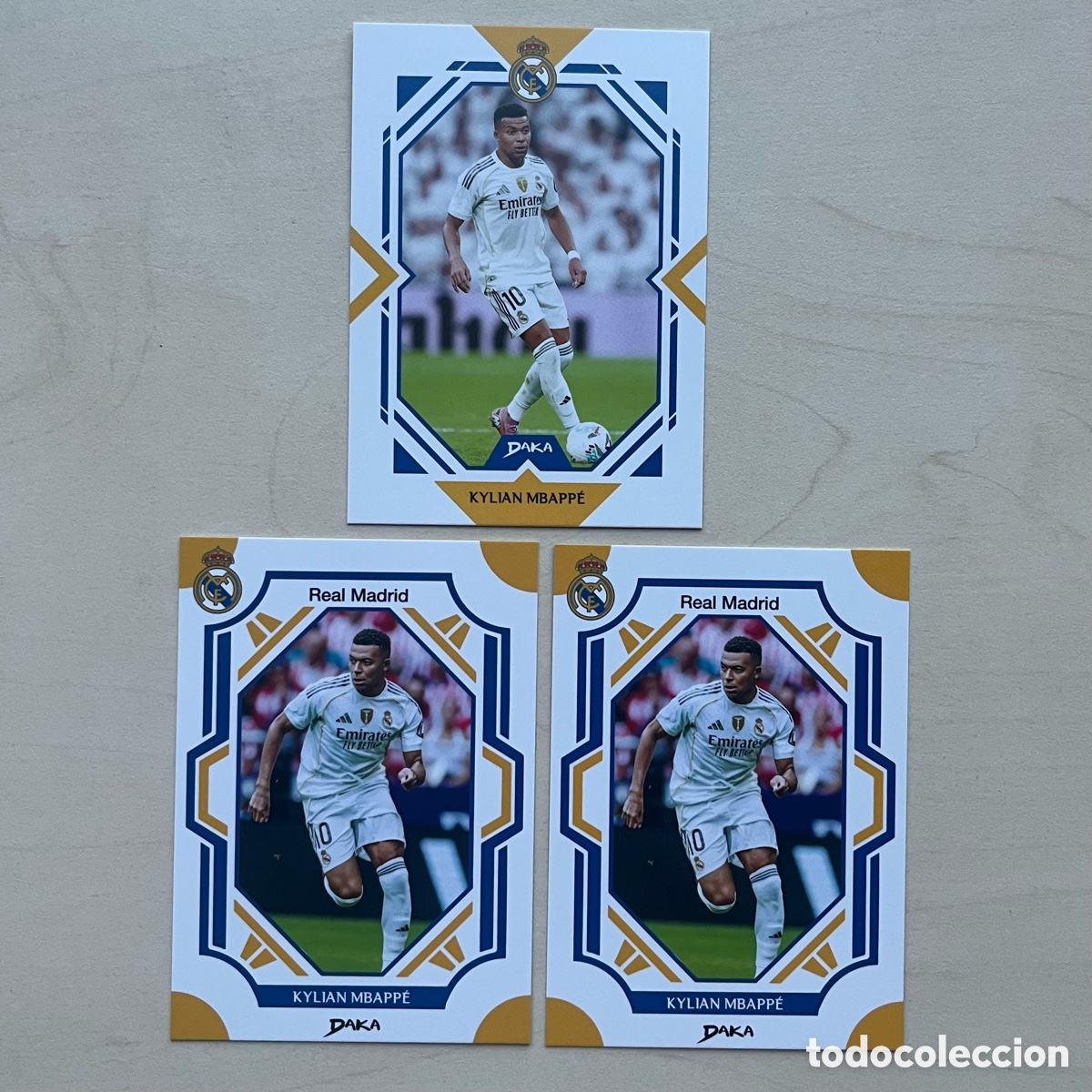 Cromos de f&uacute;tbol: Lote 3 Mbapp&eacute; Daka Real Madrid 2025-26