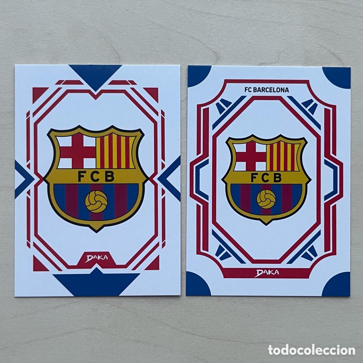 Football Stickers: Lote Escudos Daka FC Barcelona 2025-26