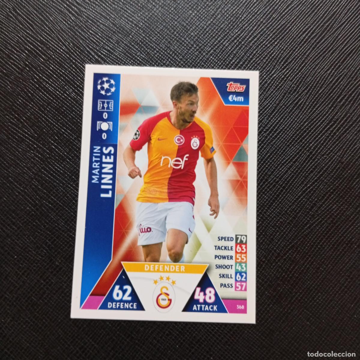 Cartes &agrave; collectionner de Football: 368 LINNES GALATASARAY TOPPS MATCH ATTAX 2018 2019 FUTBOL 18 19 CROMO - (MD98/99-1) PG6