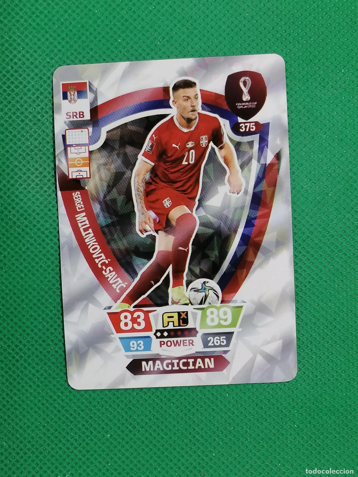 Cartes &agrave; collectionner de Football: SERGEJ MILINKOVIC SAVIC SERBIA ⚽ WORLD FOOTBALL STARS QATAR CARD FANCARD ⚽
