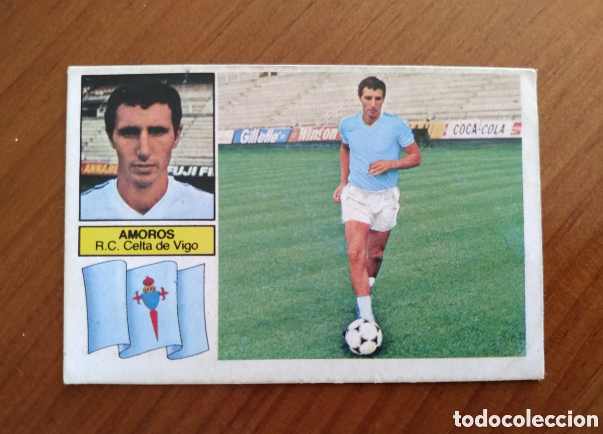 Cromos de f&uacute;tbol: Amor&oacute;s fichaje 21 celta ediciones este 1983 1982 82 83 recuperado despegado