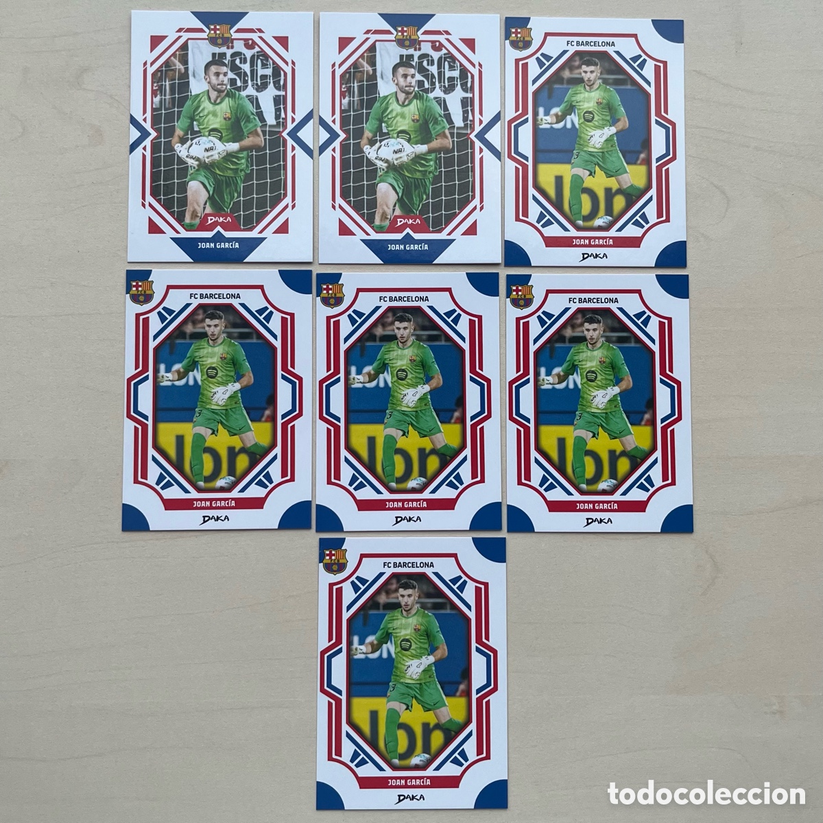 Cromos de f&uacute;tbol: Lote 7 Joan Garc&iacute;a Daka FC Barcelona 2025-26
