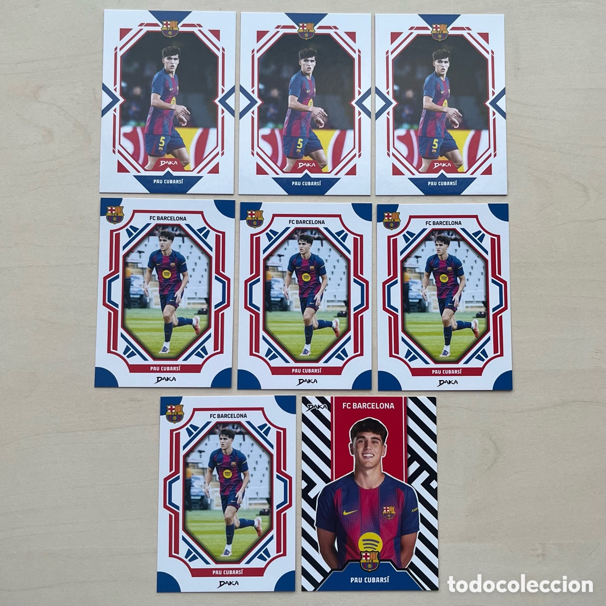 Cromos de f&uacute;tbol: Lote 8 Pau Cubars&iacute; Daka FC Barcelona 2025-26