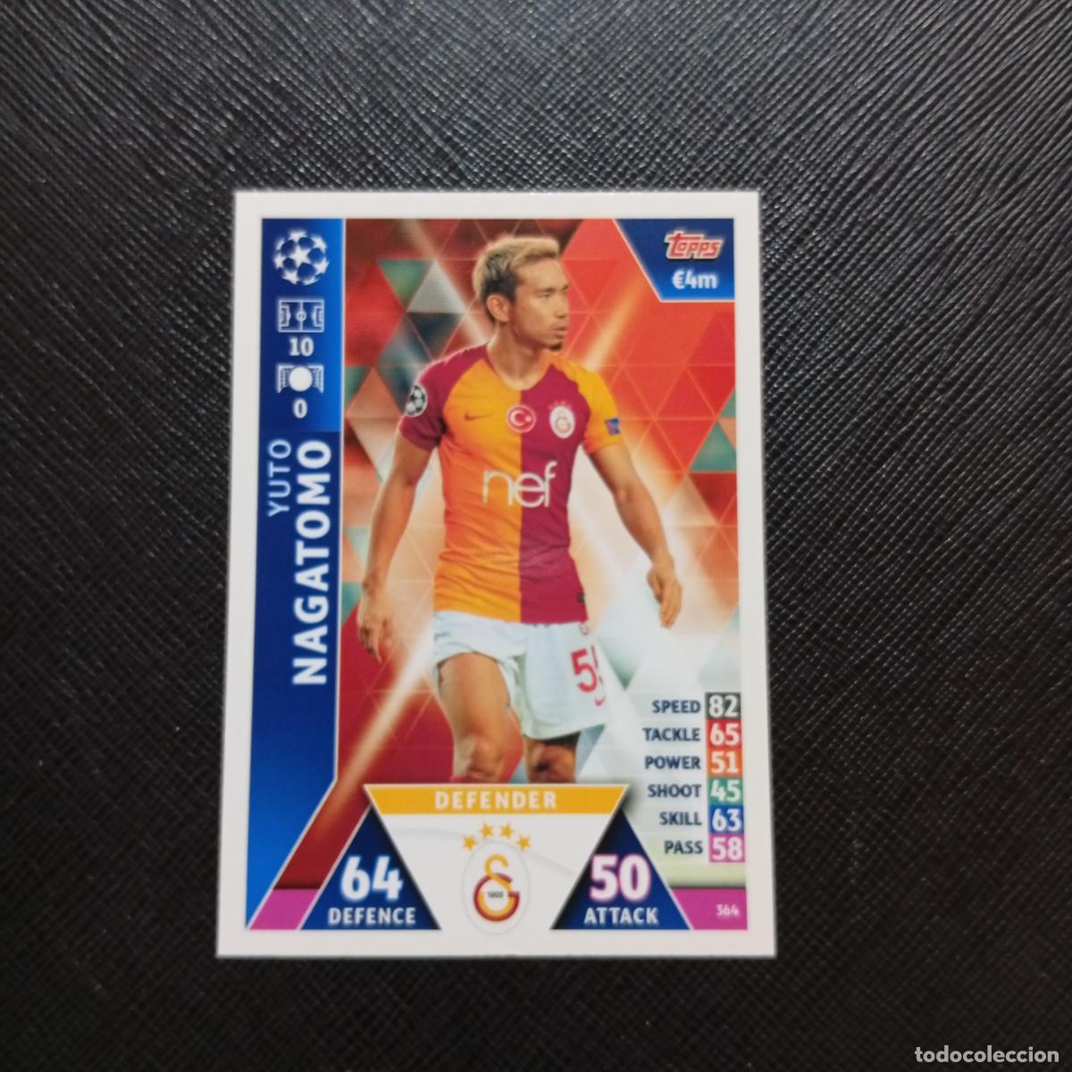 Cromos de f&uacute;tbol: 364 NAGATOMO GALATASARAY TOPPS MATCH ATTAX 2018 2019 FUTBOL 18 19 CROMO - (MD98/99-1) PG8