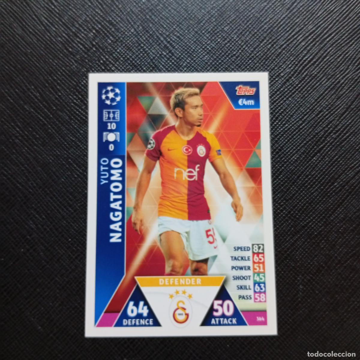 Fu&szlig;ball-Sticker: 364 NAGATOMO GALATASARAY TOPPS MATCH ATTAX 2018 2019 FUTBOL 18 19 CROMO - (MD98/99-1) PG8
