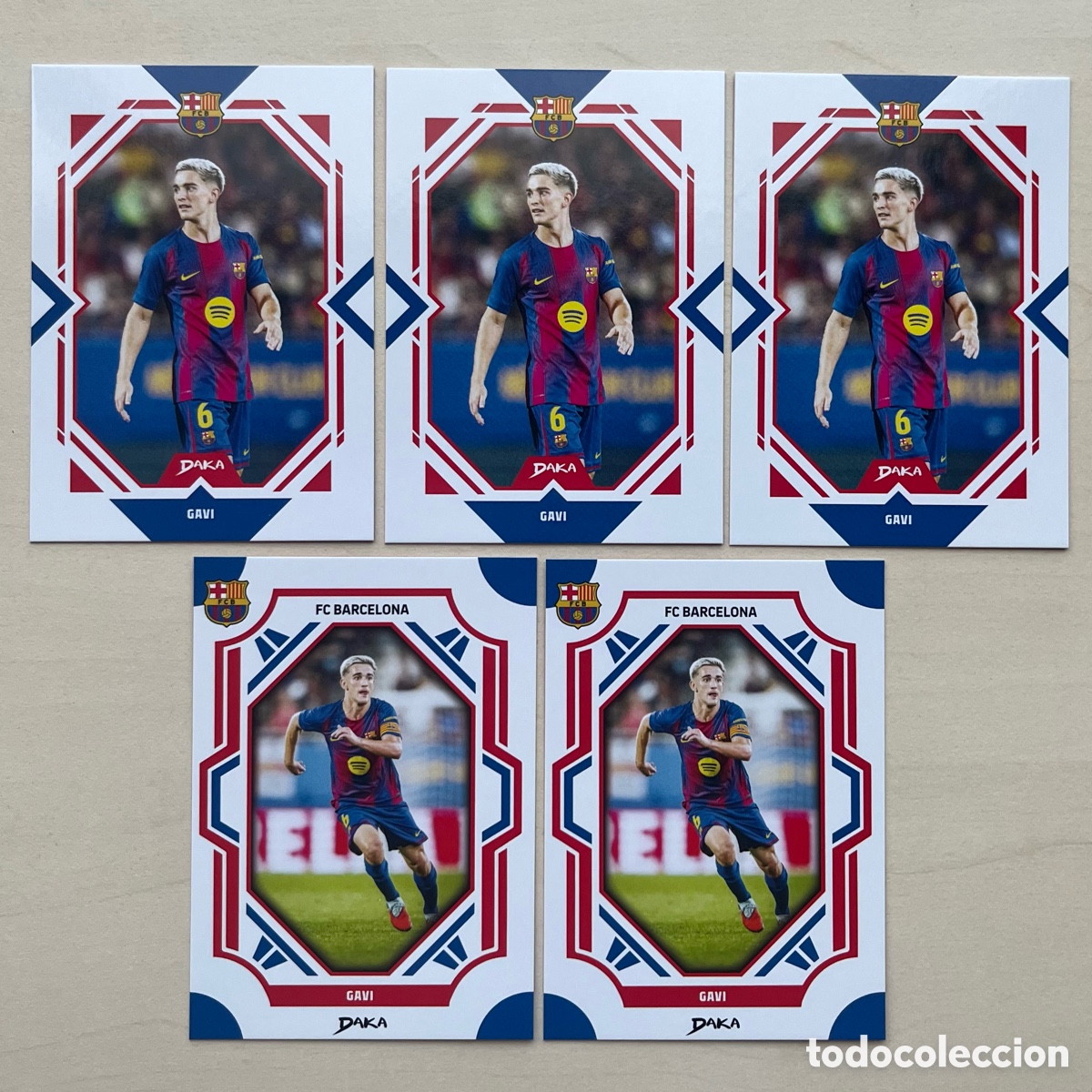 Cromos de f&uacute;tbol: Lote 5 Gavi Daka FC Barcelona 2025-26