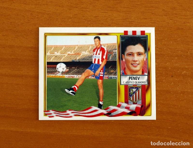 Cromos de f&uacute;tbol: Atl&eacute;tico de Madrid - Penev - Ediciones Este Liga 1995-1996, 95-96 - Nunca Pegado