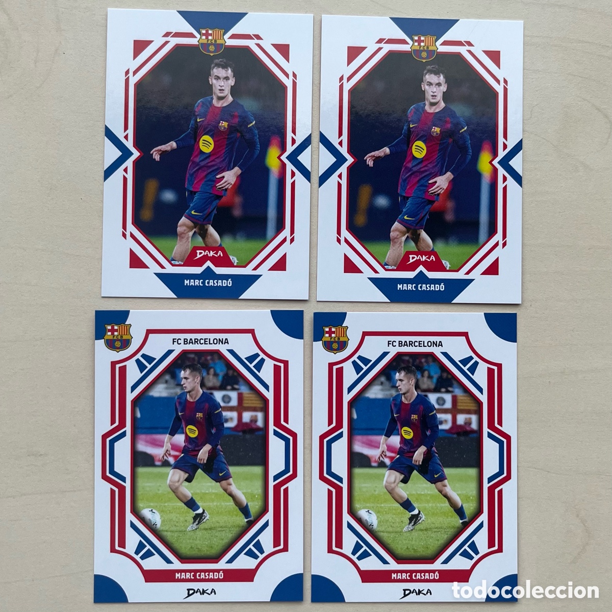 Cromos de f&uacute;tbol: Lote 4 Casad&oacute; Daka FC Barcelona 2025-26
