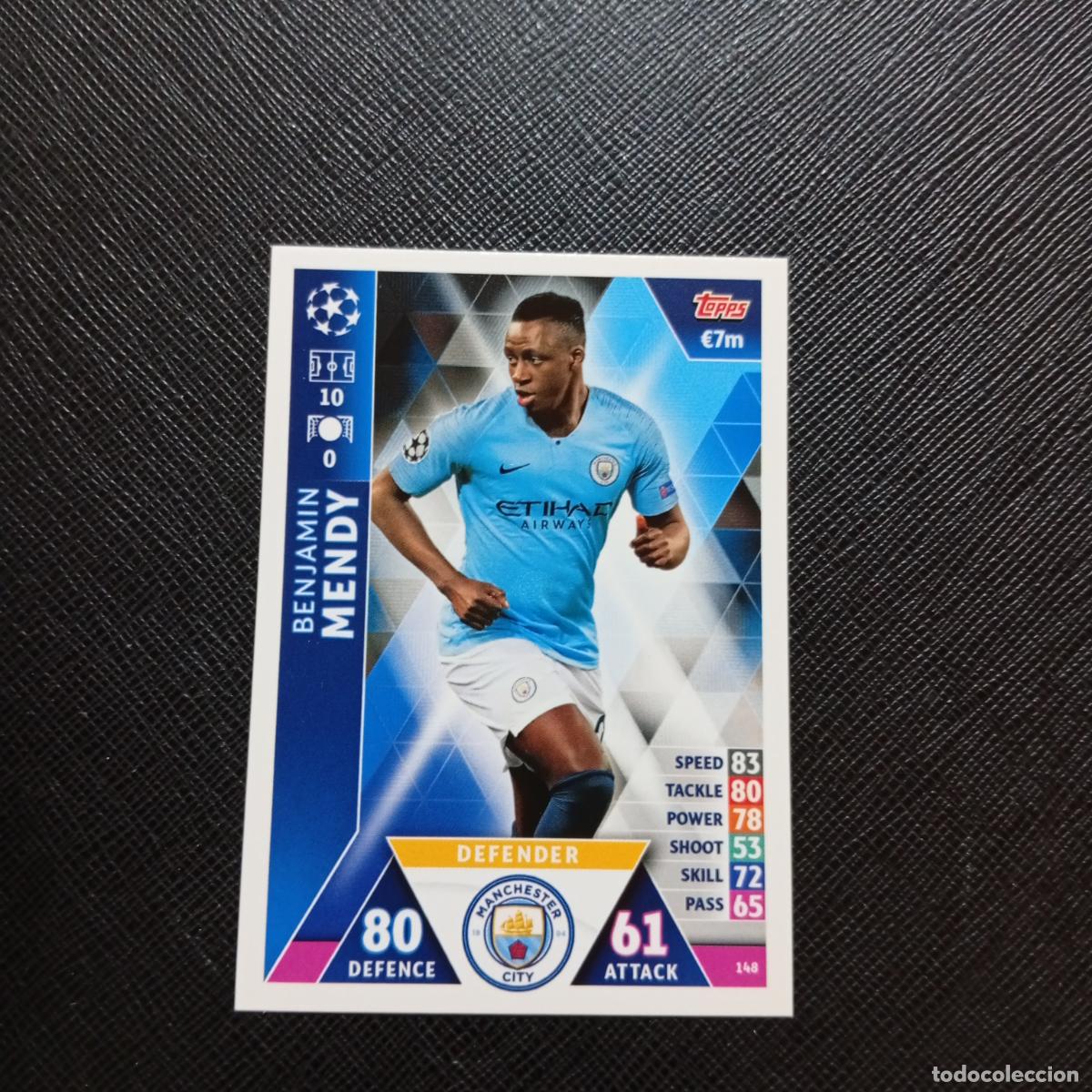 Cartes &agrave; collectionner de Football: 148 MENDY MANCHESTER CITY TOPPS MATCH ATTAX 2018 2019 FUTBOL 18 19 CROMO - (MD98/99-1) PG9