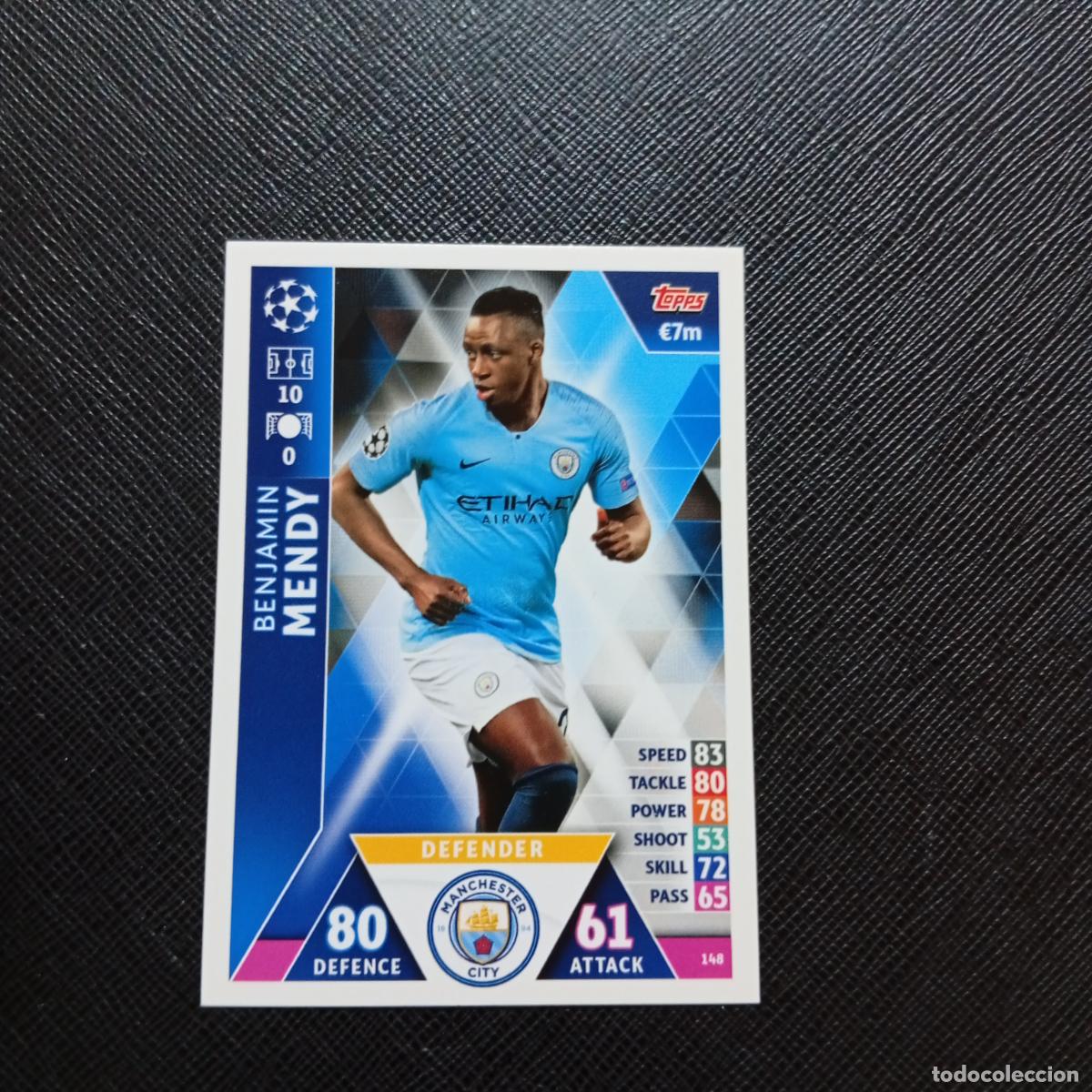 Cartes &agrave; collectionner de Football: 148 MENDY MANCHESTER CITY TOPPS MATCH ATTAX 2018 2019 FUTBOL 18 19 CROMO - (MD98/99-1) PG9