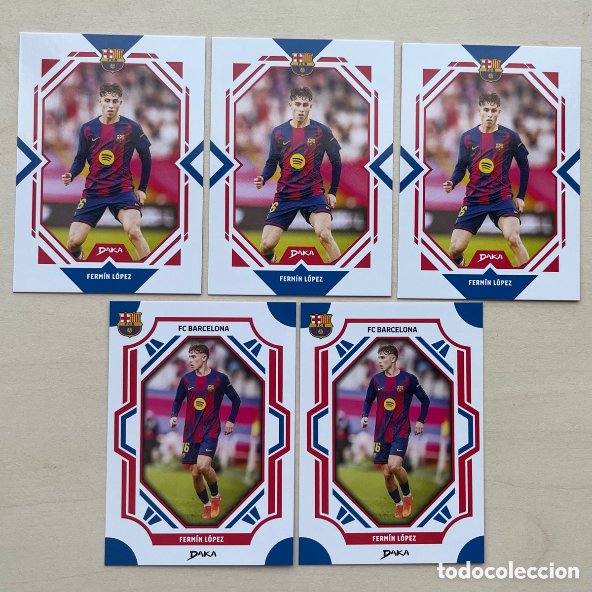Cromos de f&uacute;tbol: Lote 5 Ferm&iacute;n Daka FC Barcelona 2025-26