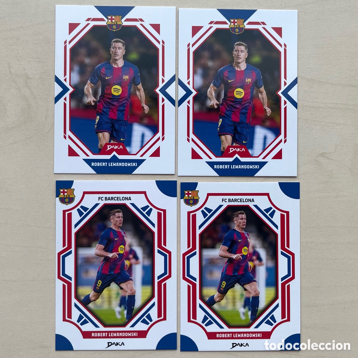 Cromos de Futebol: Lote 4 Lewandowski Daka FC Barcelona 2025-26