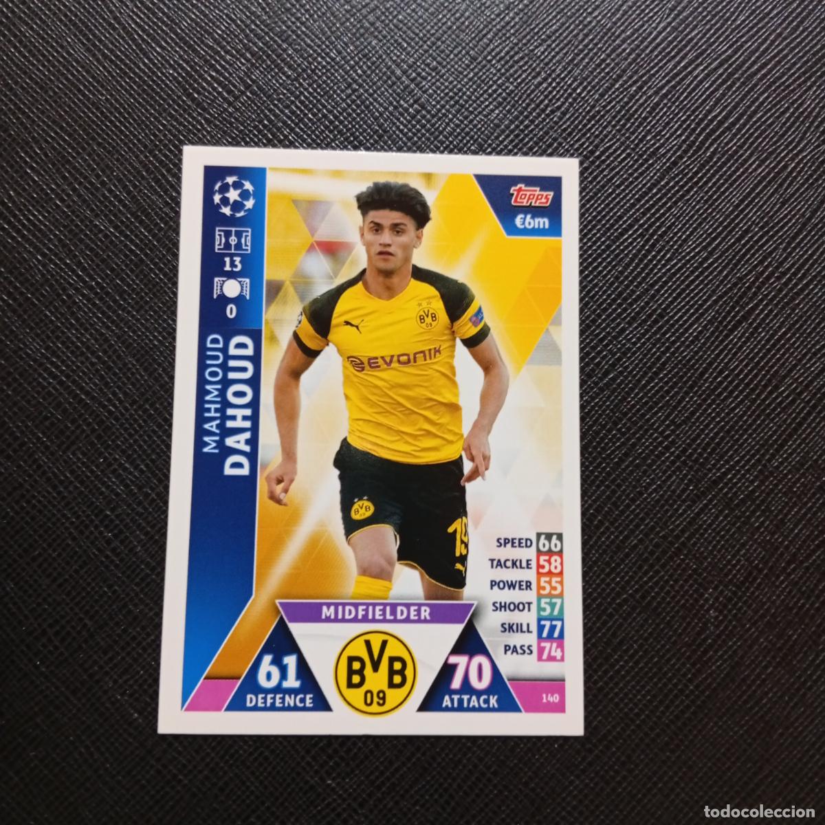 Cromos de f&uacute;tbol: 140 DAHOUD BORUSSIA DORTMUND TOPPS MATCH ATTAX 2018 2019 FUTBOL 18 19 CROMO (MD98/99-1) PG10
