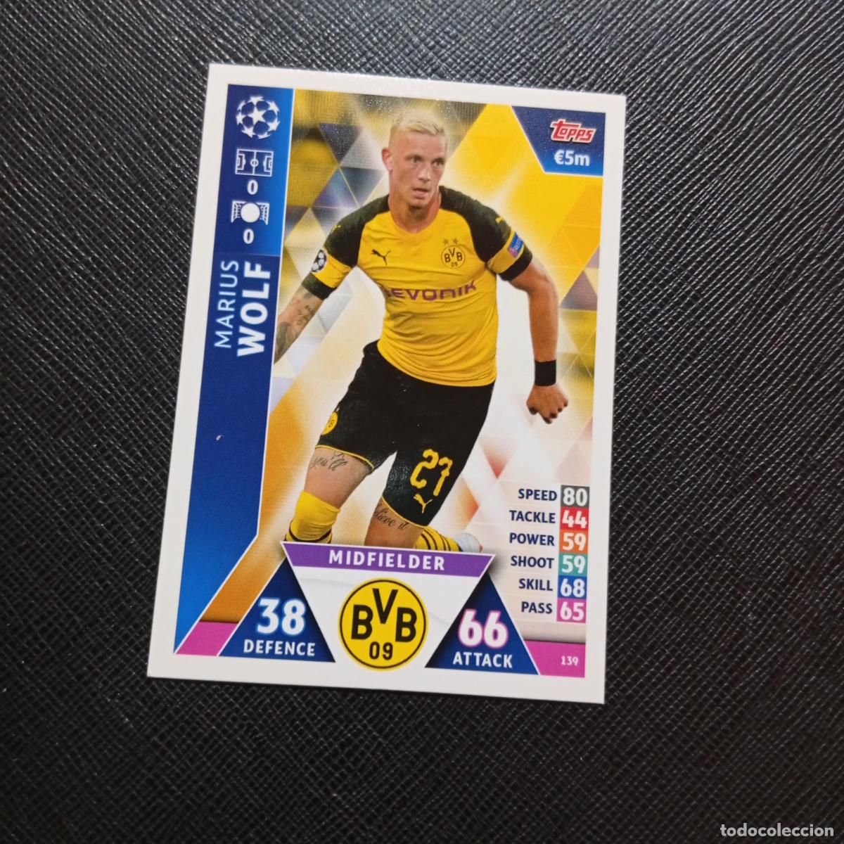 Cromos de f&uacute;tbol: 139 WOLF BORUSSIA DORTMUND TOPPS MATCH ATTAX 2018 2019 FUTBOL 18 19 CROMO (MD98/99-1) PG11