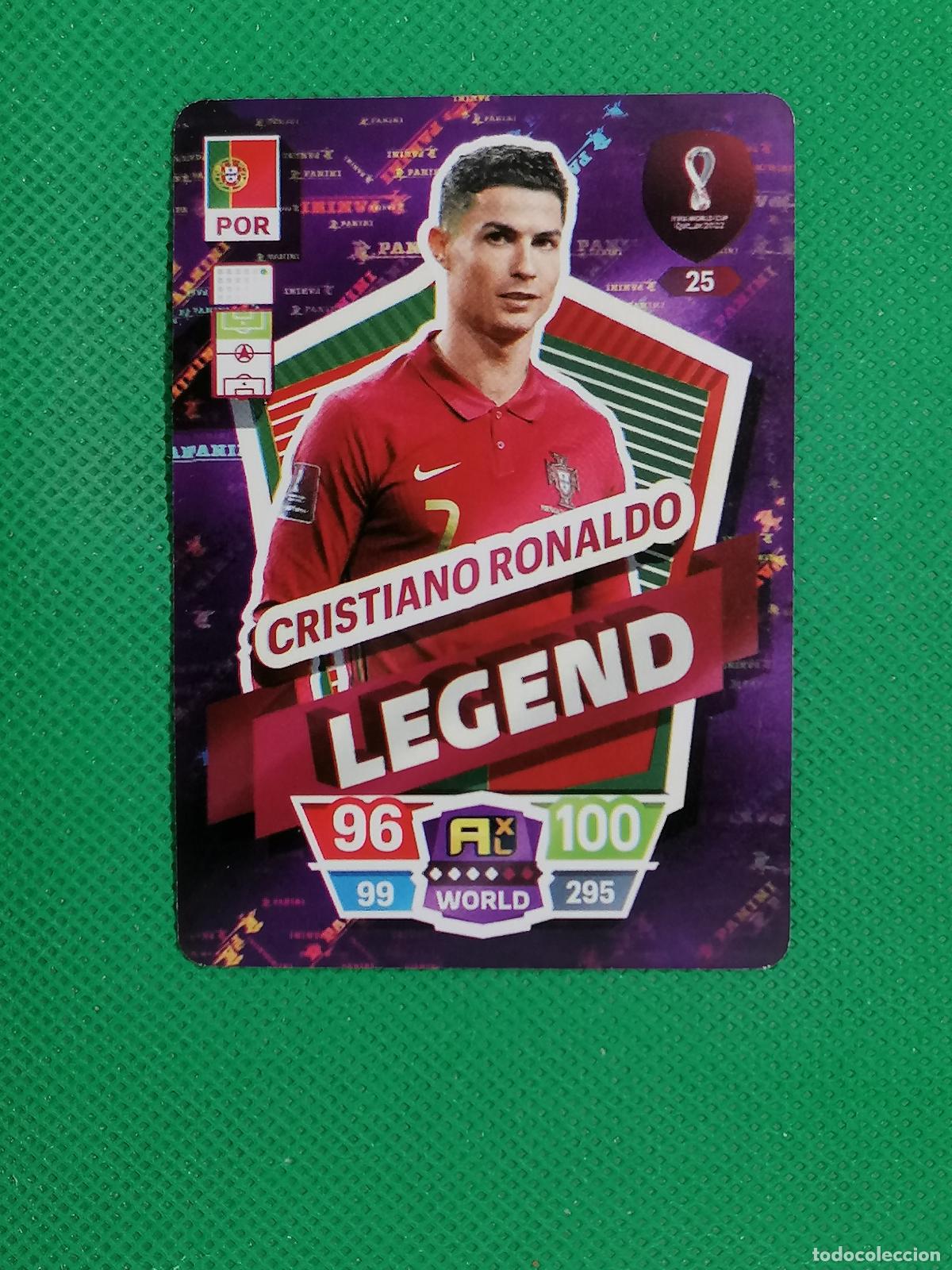 Cromos de f&uacute;tbol: CRISTIANO RONALDO PORTUGAL ⚽ WORLD FOOTBALL STARS QATAR CARD FANCARD ⚽